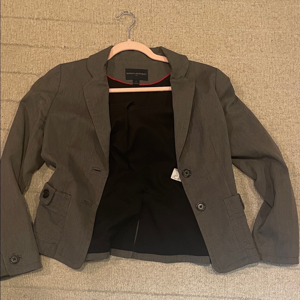 Banana Republic Charcoal Blazer